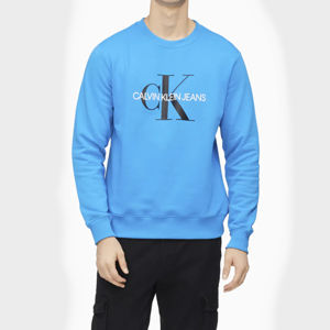 Calvin Klein pánská modrá mikina Monogram - XL (C2O)